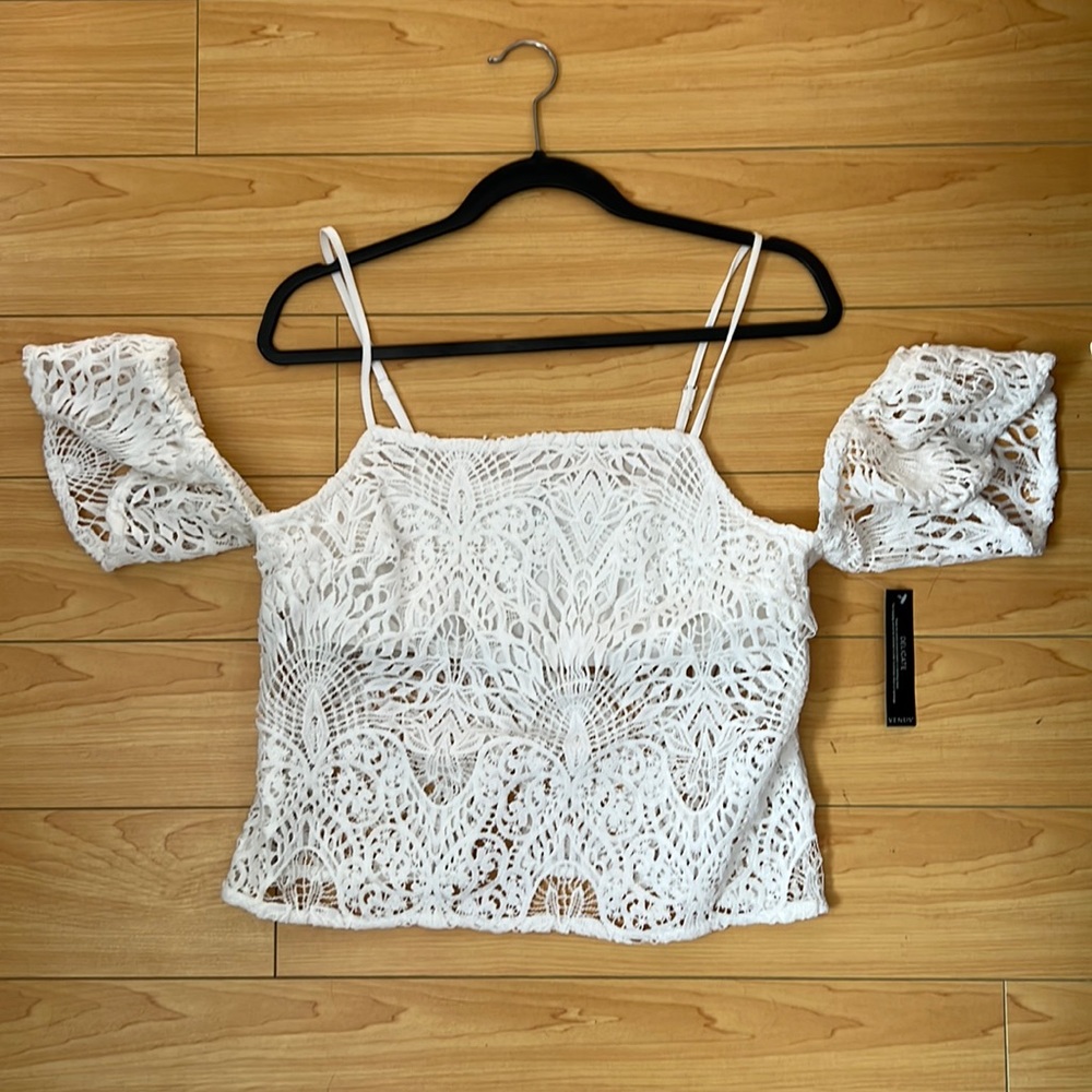 Venus Off shoulder white top
